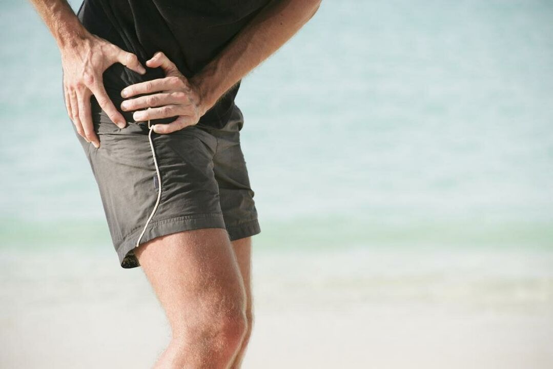 hip joint pain due to osteoarthritis